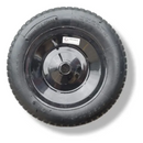 Roda pneumática 3,25x8'' Pneu 2 lonas com câmera de ar