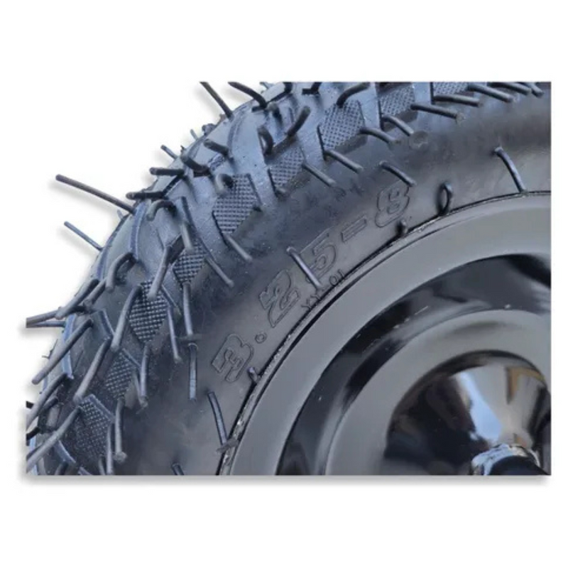 Roda Pneumática 3,25X8'' Pneu 2 lonas com câmera de ar