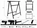 Cavalete Andaime Em Aço Multiuso 200kg Rolwes - 60cm X 80cm
